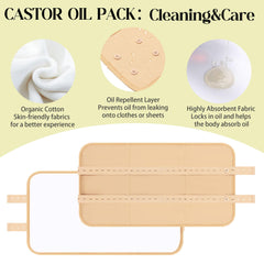 Selferry castor oil pack wrap chest offers broad coverage and upper body warmth
