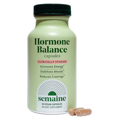 Semaine Hormone Balance bottle front for daily wellness and hormone support.