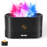 SENMUL Colorful Flame Diffuser front view with vibrant flame colors for cozy spaces.