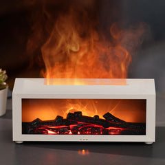 Senmul fireplace diffuser with seven flame colors creating cozy ambience