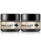 Sennasi Shilajit resin bottle close-up highlighting rich amber resin for daily vitality.