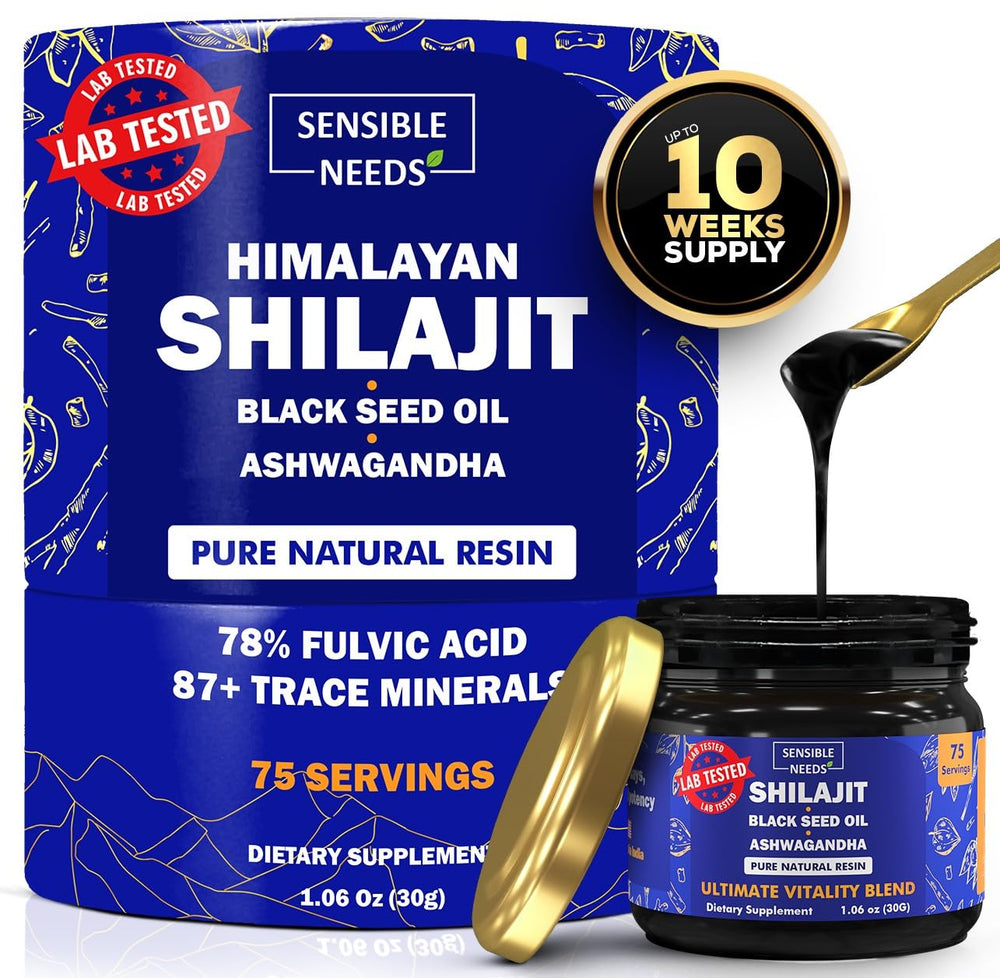 Sensible Needs Shilajit Resina Pura Himalaya para energía sostenida.