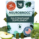 Sensory Scout NeuroBrocc gummies in front-pack image, convenient vegan sulforaphane for everyday nutrition.
