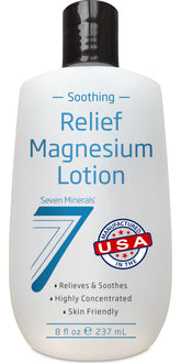 Seven Minerals magnesium lotion sleep bottle for a calm nighttime routine