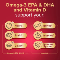 Seven Seas omega-3 triglyceride form label highlighting absorption