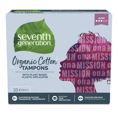 Seventh Generation free & clear tampon with applicator for comfortable protection