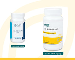 Klaire Labs Cal-Assimilate Plus tablets for steady mineral absorption.