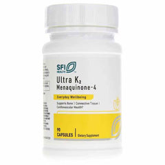 SFI Health Ultra K2 MK4 bottle shows vegan vitamin K2 for bone support