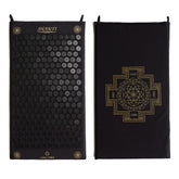 ShaktiMat acupressure mat setup with organic cotton cover for targeted tension relief