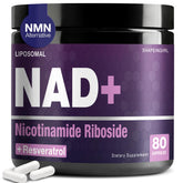 SHAPEINGIRL NAD bottle close-up showing liposomal NAD+ energy support