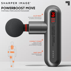 Sharper Image Powerboost Move round attachment targets larger muscle areas.