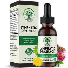 SHELTREE HEALTH Lymphatic Drainage Drops bottle pour for easy daily use