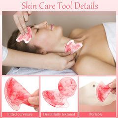 Sherr heart-shaped gua sha tool purple designed for pressure points.