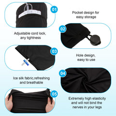 SHFGYG catheter leg bag holder adjustable strap for a snug fit