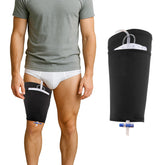 SHFGYG catheter leg bag holder front view with discreet, secure fit