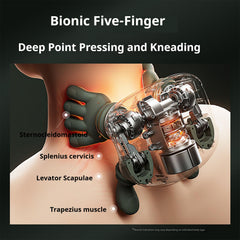 SHGTS Real Touch Heat Massager 3d-kneading demonstrates lifelike pressure for tense shoulders.