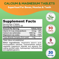 SHIFAA NUTRITION Calcium magnesium capsules for easy daily supplementation.