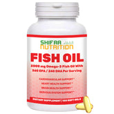 SHIFAA NUTRITION Halal fish oil bottle close-up for daily omega-3 routine