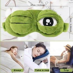 Shinywear eye mask back pocket detail for gel pad insertion