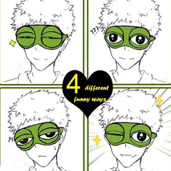 Shinywear eye mask fabric close-up showing soft breathable cotton texture