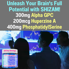 SHIZAM L-Theanine and PS trio gummies for calm focus