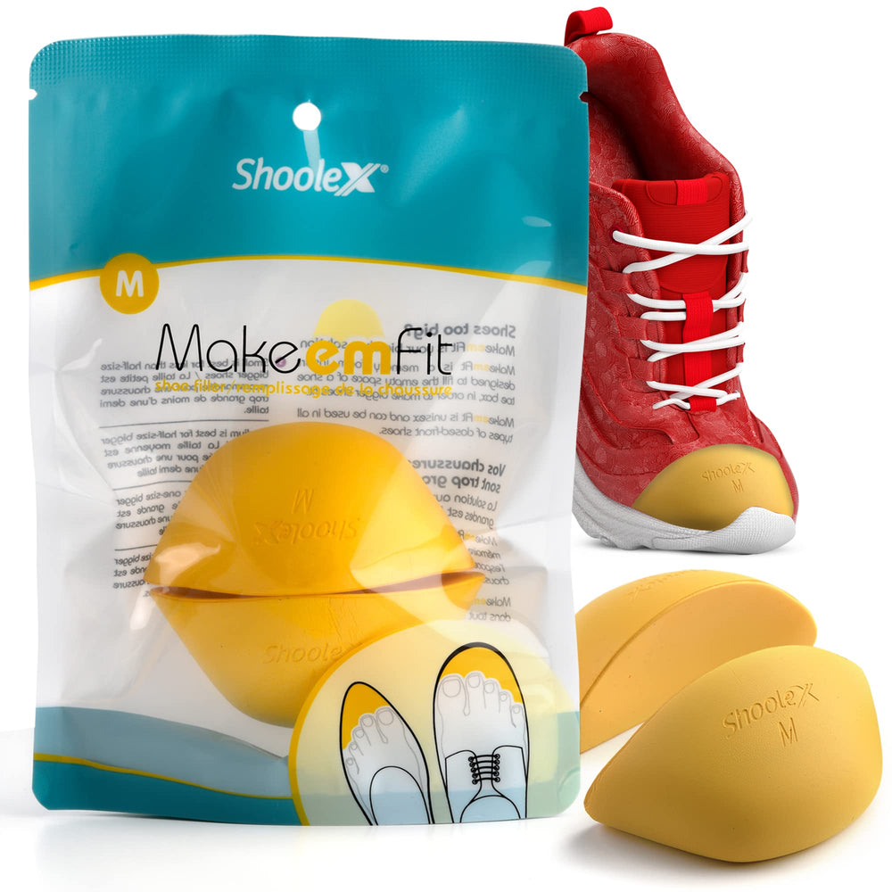 Shoolex relleno zapato grande, espuma viscoelástica para ajuste cómodo.