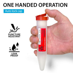 Shop Square mini sharps container made of puncture-resistant materials.