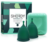 SHORDY reusable large cup set with box for easy storage.