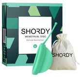 SHORDY Reusable Disc demonstrates easy insertion for comfortable daily wear.