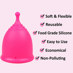 SHORDY small cup demonstrates easy insertion with flexible design.
