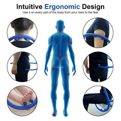 Shrdaepe acorn knobs provide deeper tissue contact on tight spots