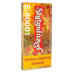 Shrumfuzed gummy packaging back highlighting ingredients and dosing information