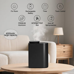 SHXMZS touch-control panel enabling easy adjustment of mist levels