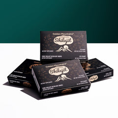 Siberian Green Shilajit Dry Drops packaging compartments; convenient, mess-free daily use.
