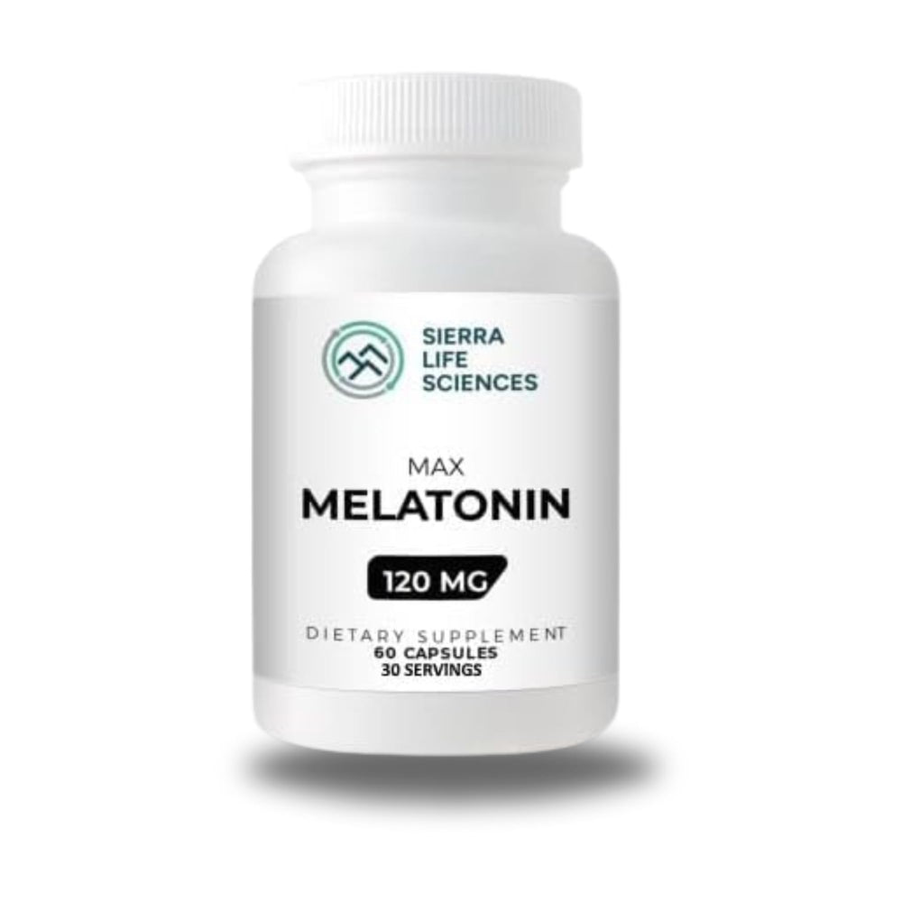 SIERRA LIFE SCIENCES melatonin capsules front view for easy bedtime routine