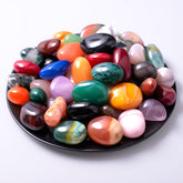 SigMntun polished multicolor crystal set collection 01 for meditation and focus.