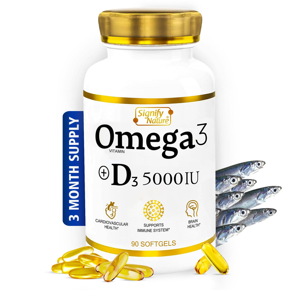 SIGNIFY NATURE Omega-3 bottle with D3 for daily wellness