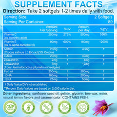 Signilife AREDS2+ capsules close-up showing softgels for daily use