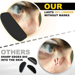 Soft, thin SIGONNA nose pads 1 mm close-up showing skin-friendly material