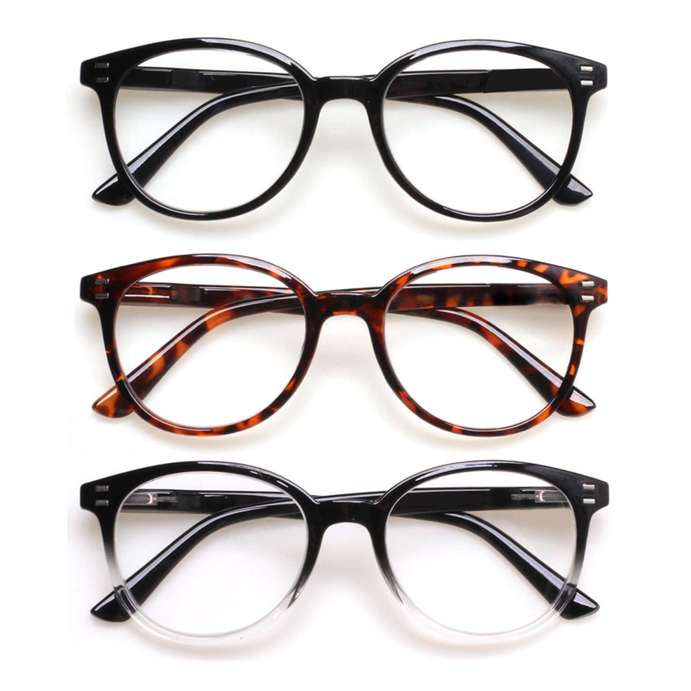 SIGVAN lentes de lectura negro con muelle, ajuste cómodo para uso diario.