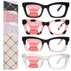 SIGVAN progressive-reading-glasses 4-pack for seamless distance and near vision.