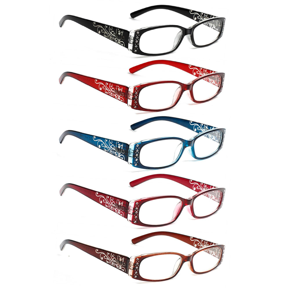 SIGVAN reading glasses in black rectangular frame for comfortable all-day reading.