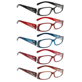 SIGVAN reading glasses in black rectangular frame for comfortable all-day reading.