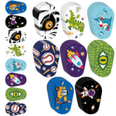 Siifert eye patch for kids with shark pattern blocks light for daytime comfort.