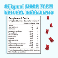 Sijigood Ashwagandha Gummies berry close-up highlighting tasty mixed berry flavor.