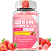 Sijigood Calcium Citrate Gummies 1200mg bottle for daily bone support.
