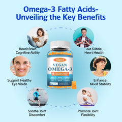 Sijigood Omega-3 Gummies vegan non-GMO — gelatin-free, clean label daily supplement.