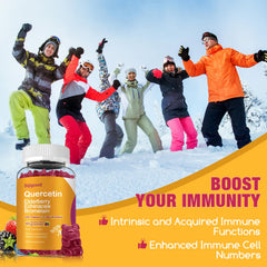 Sijigood Quercetin Gummies family-use label indicates safe enjoyment for all ages.