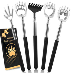 The SIKEMAY 5-pack back scratchers extend for hard-to-reach back areas.