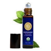 Silk Road Organic Menta Rodillo 10 ml, alivio rápido del malestar estomacal.